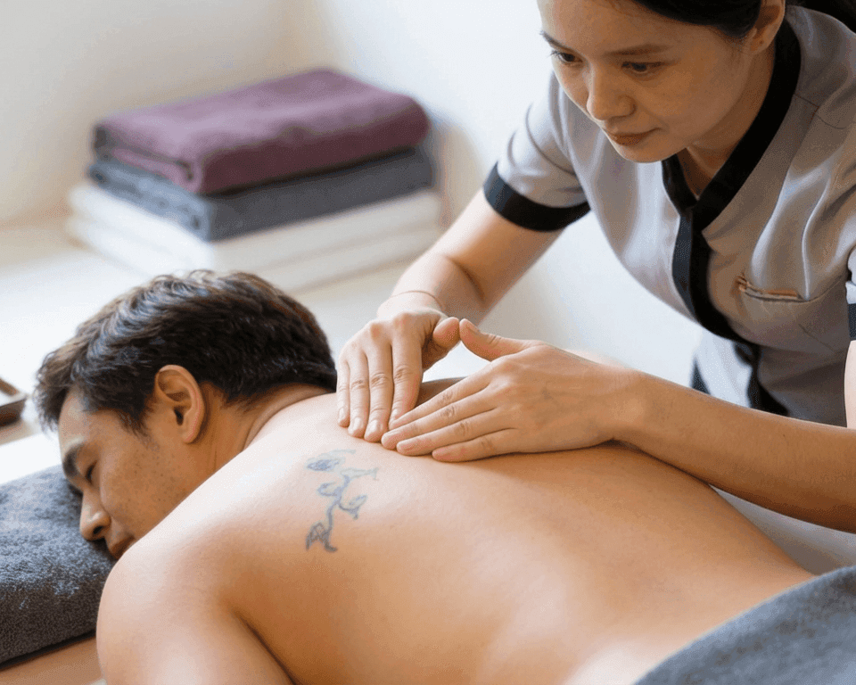 Masaje para el síndrome de oficina: Alivio de cuello, hombros y espalda (1 hora) 1