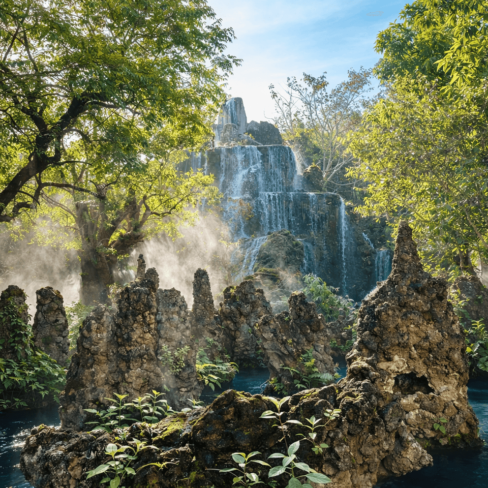 Sticky Waterfall, Wat Ban Den & The Angel Land Full-Day Join Tour 1