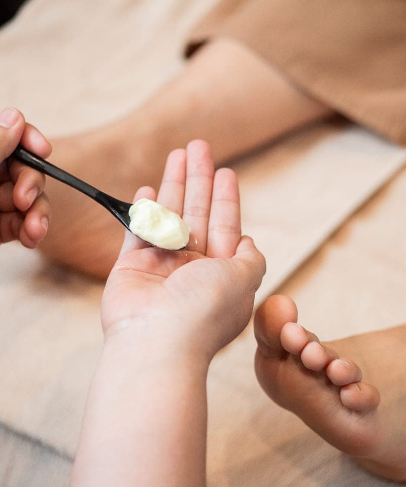 Foot Massage With Cream and Oil 1