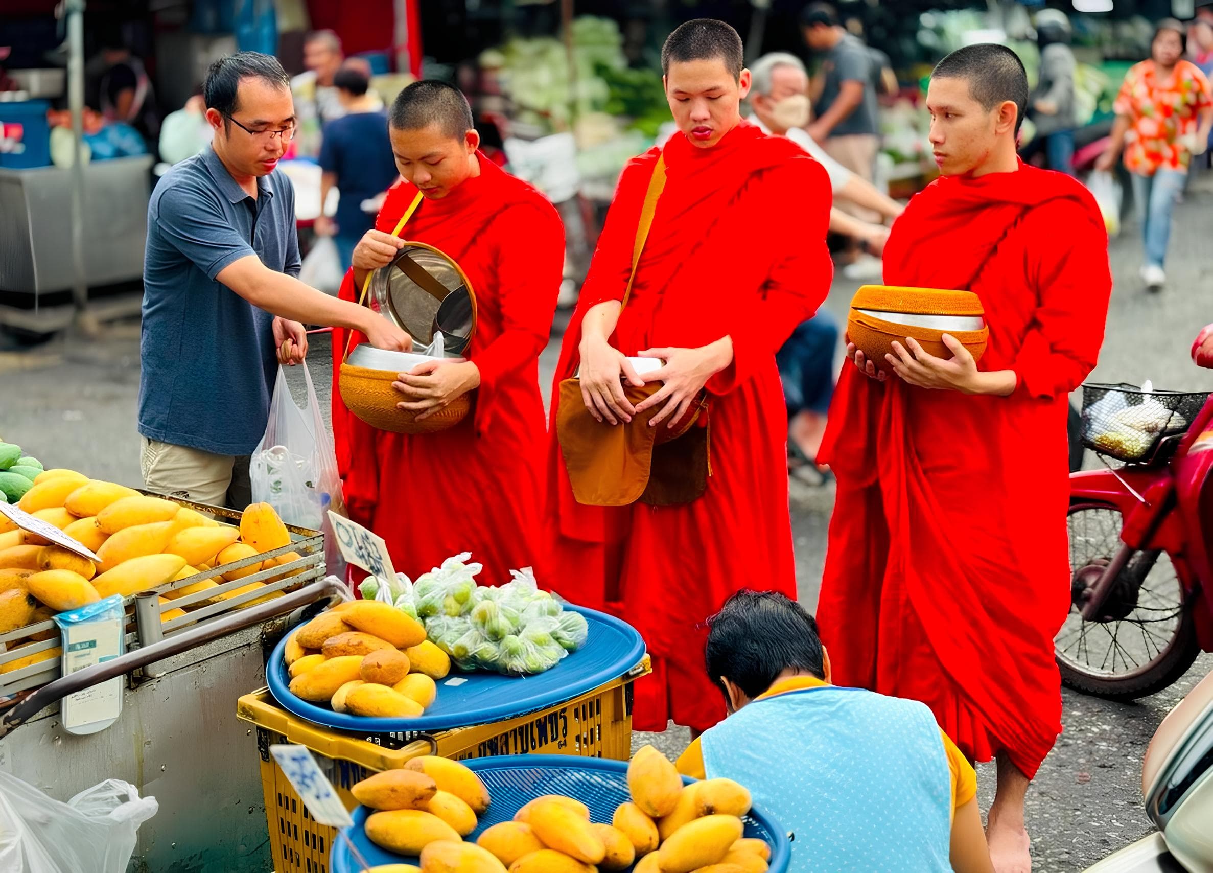 Sunrise Alms Walk : Chiang Mai Morning Ritual