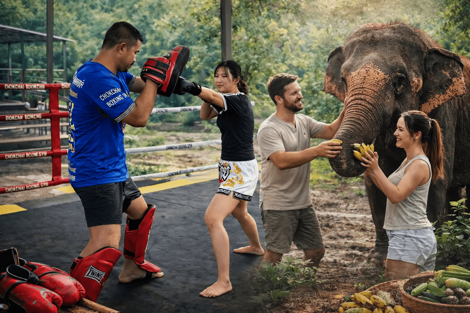 Muay Thai & Elephant Care Experience
