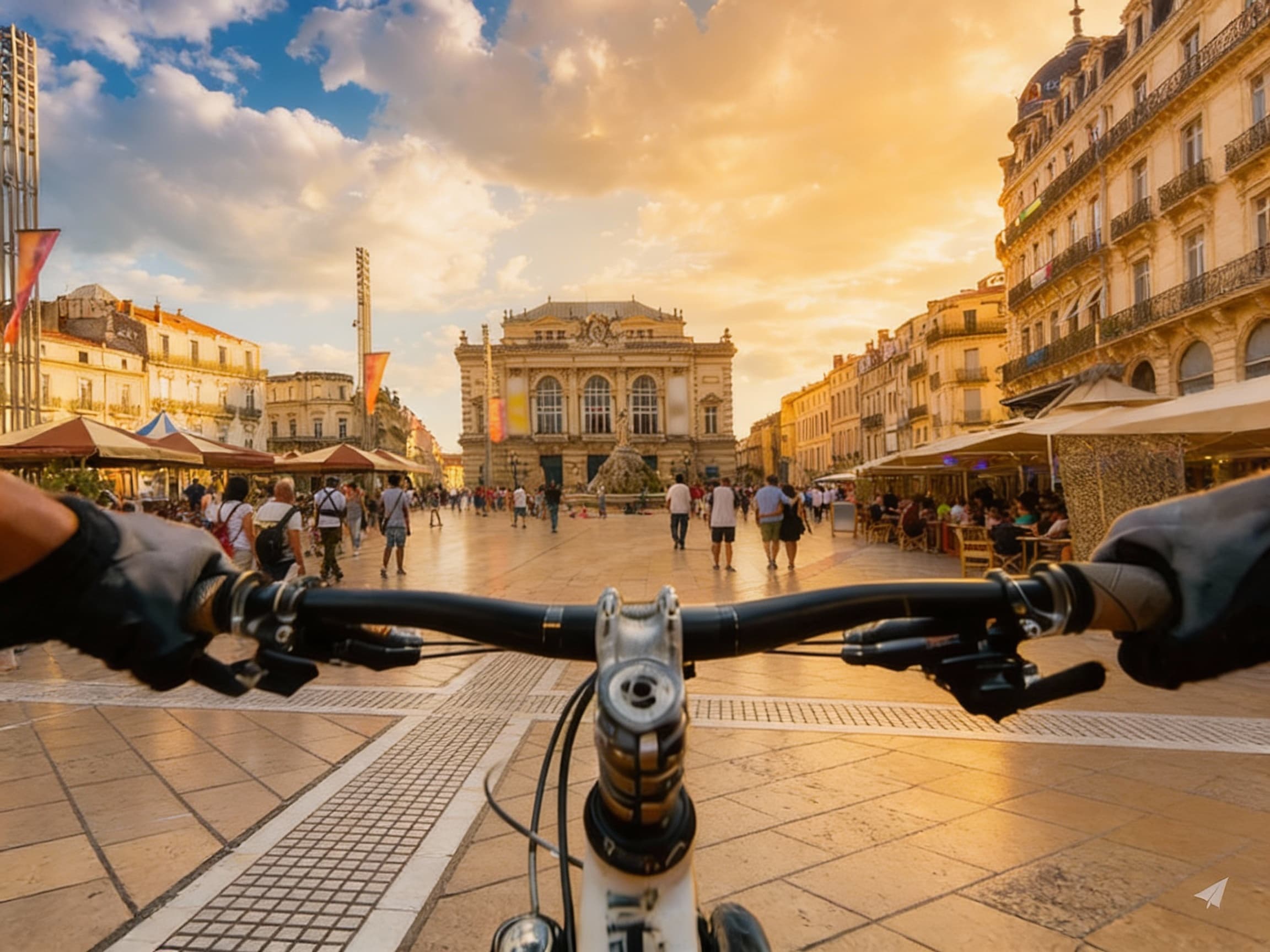 Montpellier: Guided tour of the city center by electric bike