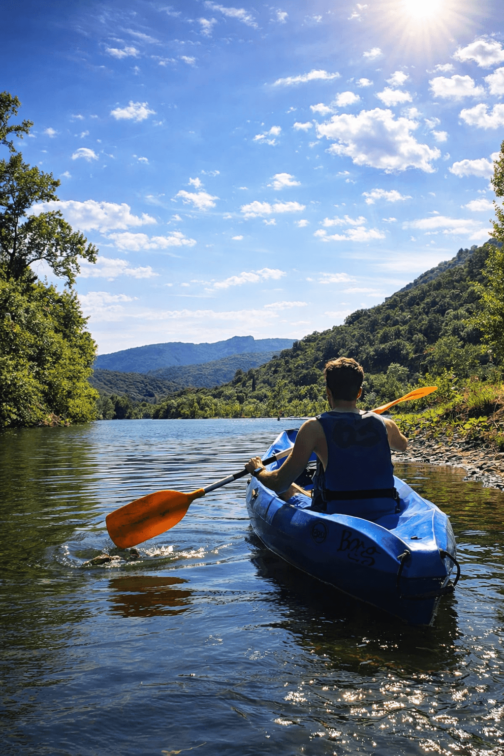 Canoeing/kayaking down the Hérault Gorges