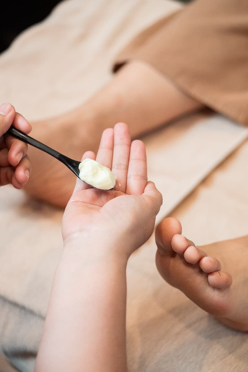 Foot Massage With Cream and Oil