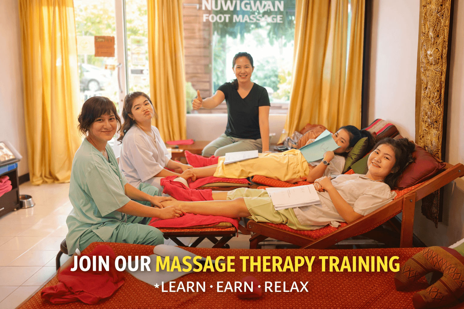 3 Day Thai Massage Training + 3 Night Stay (Chiang Mai)