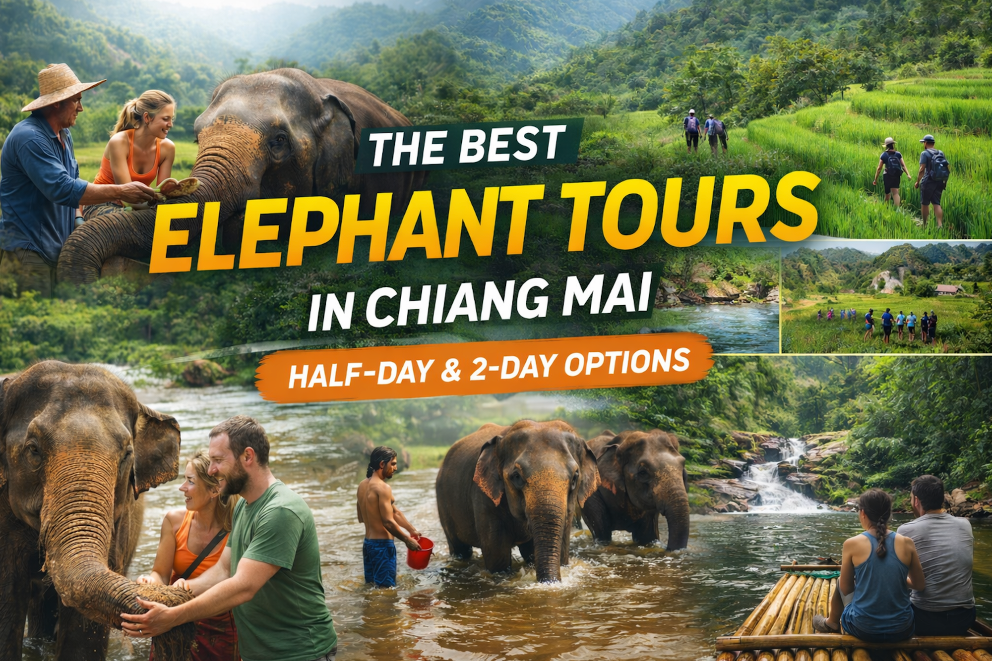 La meilleure excursion à dos d'éléphant à Chiang Mai